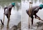 Video Viral : किसान के इस वीडियो ने जीत लिया दिल, एक पैर से कर रहा है खेती