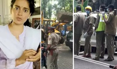 Photo Gallery : कंगना के दफ्तर में चल गया BMC का बुलडोजर, टूट गया ऑफिस, देखें तस्वीर