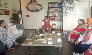 करणी सेना के राष्ट्रीय अध्यक्ष ने कंगना रनौत से की मुलाकात