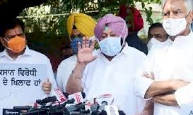 कृषि कानूनों पर मचा बवाल, भगत सिंह के गांव में धरने पर बैठे पंजाब के CM, राहुल गांधी ने दिया बड़ा बयान