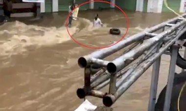Video Viral : हैदराबाग में भारी बारिश से मचा हाहाकार, वीडियो में देखें कैसे बह गया युवक