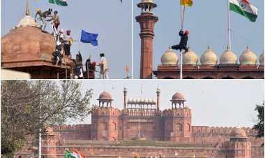 Farmer Protest : घायल पुलिसकर्मियों से मुलाकात करेंगे अमित शाह, लालकिले पर निशान साहिब फहराने वाले युवक की पहचान हुई