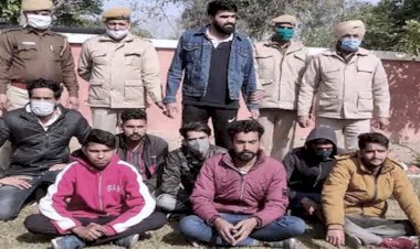 पपला के बाद पुलिस ने लॉरेंस गैंग पर कसी नकेल, 8 शातिर बदमाश गिरफ्तार