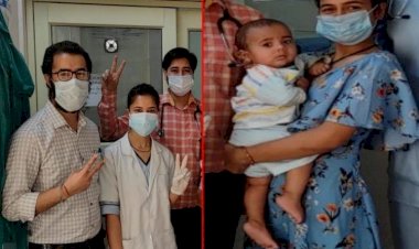 एक महीने की बच्ची ने कोरोना को दी मात, 10 दिनों तक वेंटिलेटर पर लड़ी जंग
