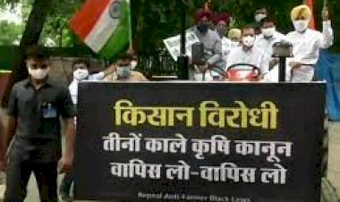 कृषि कानूनों के विरोध में ट्रैक्टर चलाकर संसद पहुंचे राहुल गांधी, कहा- किसानों का संदेश लाया हूं