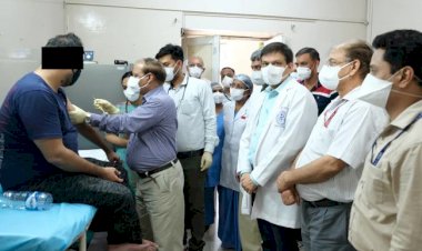 वैक्सीन लगाने के दौरान टूटी सुई, युवक का दाहिना हाथ और एक पैर नहीं कर रहा काम